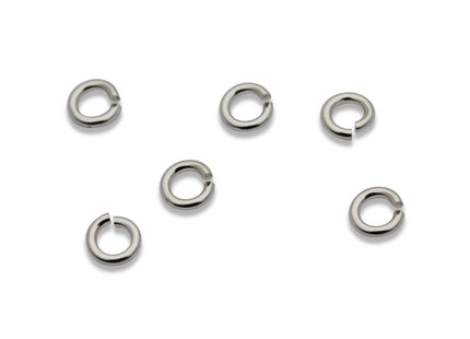 3 mm offene Biegeringe (3,0 x 0,64 mm) 925 Silber - albrechtgold