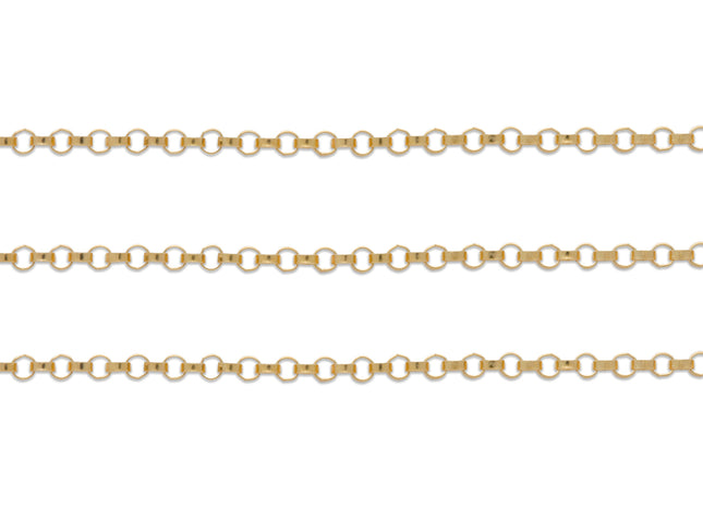 Rolo Kette 1,1 mm - 14K Gold Filled - albrechtgold