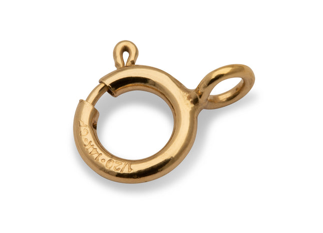 6 mm geschlossene Federringe 14K Gold Filled (10er-Pack) - albrechtgold