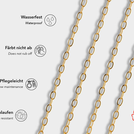 Flache Ankerkette 1,5 x 2,4 mm 14K Gold Filled
