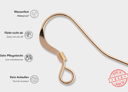 Fischerhaken mit Spirale 14K Gold Filled (2er-Pack) - albrechtgold