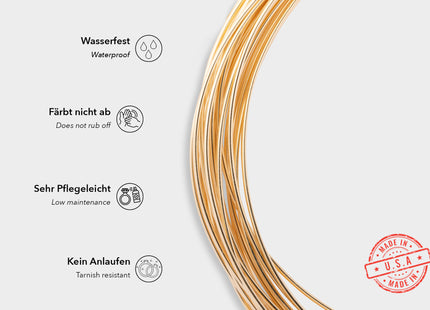 Mittelharter 0,4 mm 14K Gold Filled Draht - albrechtgold