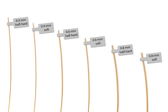 Gold Filled Draht Musterset - albrechtgold