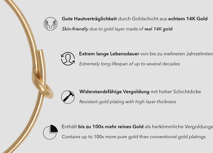 Runde Creolen aus Draht (2er-Pack) - albrechtgold
