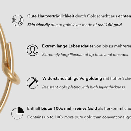 Runde Creolen aus Draht (2er-Pack) - albrechtgold