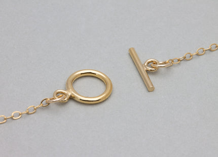 Knebelverschluss-Set 9 mm - 14K Gold Filled - albrechtgold