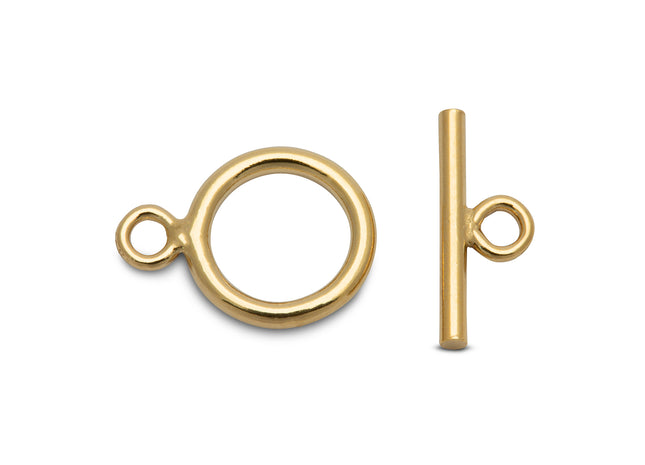 Knebelverschluss-Set 9 mm - 14K Gold Filled - albrechtgold