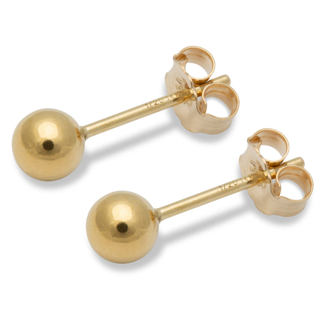 4 mm Kugelohrstecker - 14K Gold Filled - albrechtgold