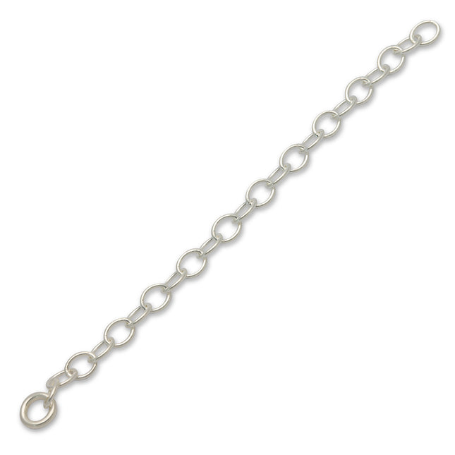 5 cm Kettenverlängerung mit Ring - 925 Silber - albrechtgold