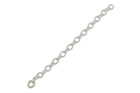 5 cm Kettenverlängerung mit Ring - 925 Silber - albrechtgold