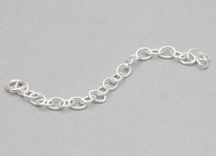 5 cm Kettenverlängerung mit Ring - 925 Silber - albrechtgold