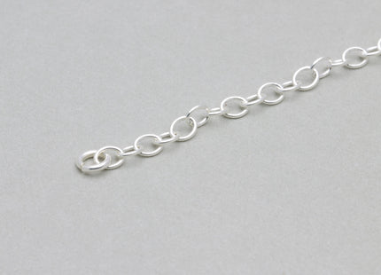5 cm Kettenverlängerung mit Ring - 925 Silber - albrechtgold