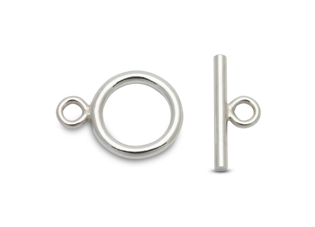 Knebelverschluss-Set 9 mm - 925 Silber - albrechtgold