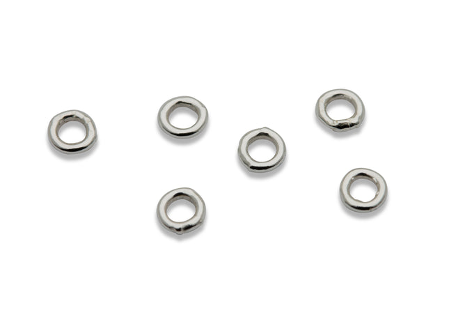 3 mm geschlossene Biegeringe (3,0 x 0,64 mm) 925 Silber - albrechtgold