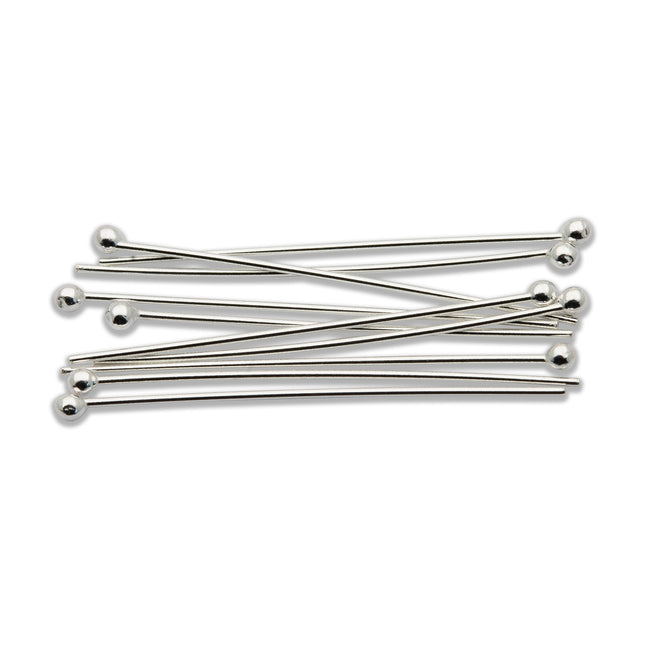 Kugelstift 25 mm x 0,5 mm 925 Silber - albrechtgold