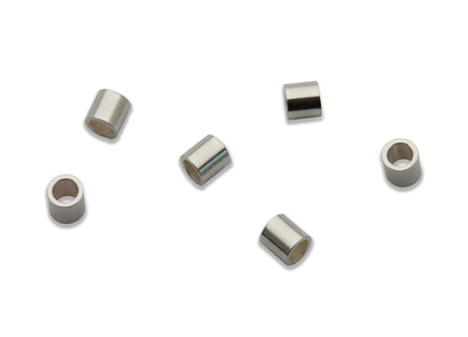 2 x 2 mm Quetschröhrchen aus 925 Silber - albrechtgold