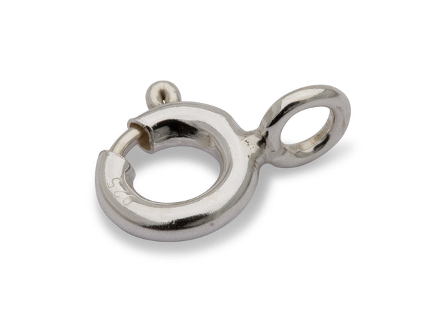 5mm geschlossene Federringe standard 925 Silber - albrechtgold