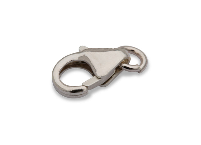 8,2mm Karabinerverschluss mit Biegering 925 Silber - albrechtgold