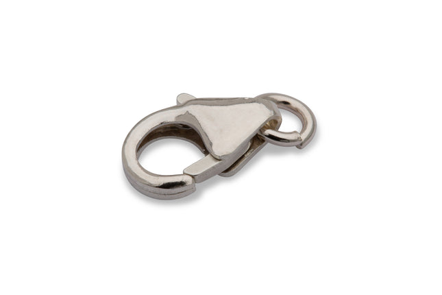 8,2mm Karabinerverschluss mit Biegering 925 Silber - albrechtgold