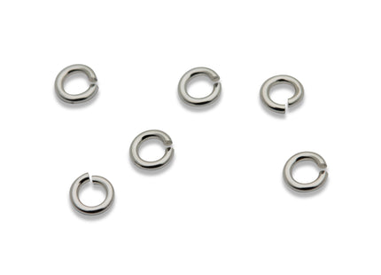 3 mm offene Biegeringe (3,0 x 0,64 mm) 925 Silber - albrechtgold