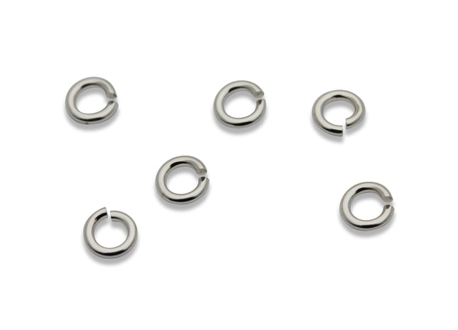 3 mm offene Biegeringe (3,0 x 0,64 mm) 925 Silber - albrechtgold
