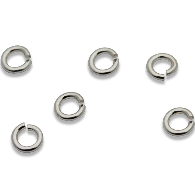 3 mm offene Biegeringe (3,0 x 0,64 mm) 925 Silber - albrechtgold