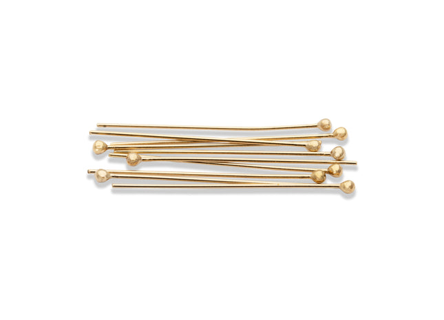 Kugelstift 25 mm x 0,5 mm 14K Gold Filled - albrechtgold