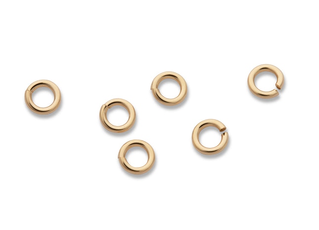 3 mm offene Biegeringe (3,0 x 0,64 mm) 14K Gold Filled - albrechtgold