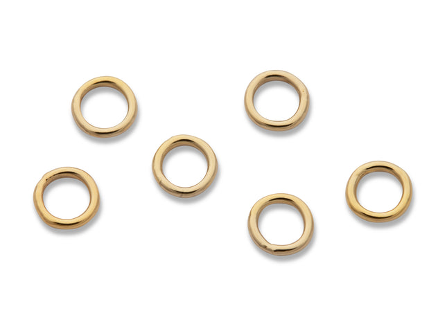 4 mm geschlossene Biegeringe (4,0 x 0,64 mm) 14K Gold Filled - albrechtgold