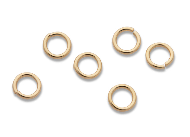 4 mm offene Biegeringe (4,0 x 0,64 mm) 14K Gold Filled - albrechtgold