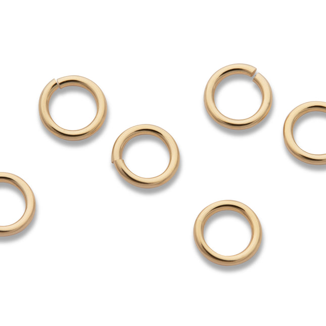 4 mm offene Biegeringe (4,0 x 0,64 mm) 14K Gold Filled - albrechtgold
