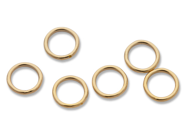5 mm geschlossene Biegeringe (5,0 x 0,64 mm) 14K Gold Filled - albrechtgold