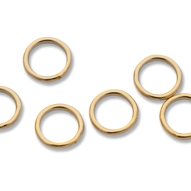 5 mm geschlossene Biegeringe (5,0 x 0,64 mm) 14K Gold Filled - albrechtgold