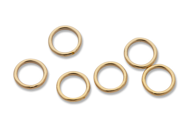 5 mm geschlossene Biegeringe (5,0 x 0,64 mm) 14K Gold Filled - albrechtgold