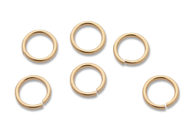5 mm offene Biegeringe (5,0 x 0,64 mm) 14K Gold Filled - albrechtgold