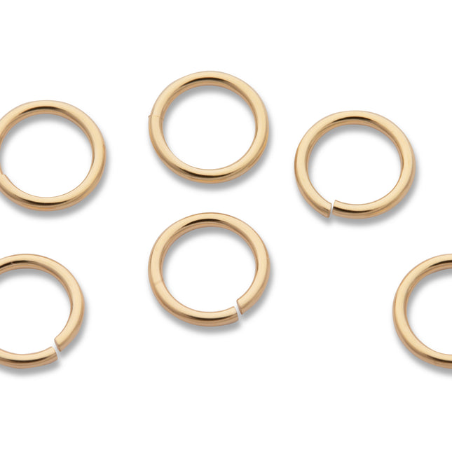 5 mm offene Biegeringe (5,0 x 0,64 mm) 14K Gold Filled - albrechtgold