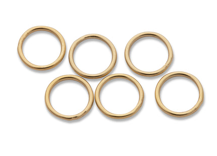 6 mm geschlossene Biegeringe (6,0 x 0,64 mm) 14K Gold Filled - albrechtgold
