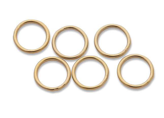 6 mm geschlossene Biegeringe (6,0 x 0,64 mm) 14K Gold Filled - albrechtgold