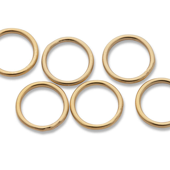 6 mm geschlossene Biegeringe (6,0 x 0,64 mm) 14K Gold Filled - albrechtgold