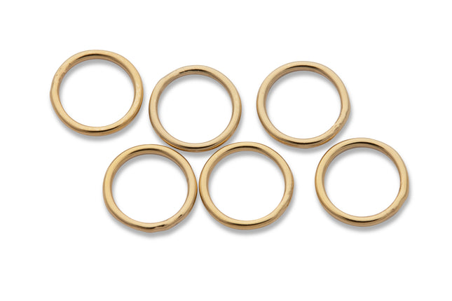 6 mm geschlossene Biegeringe (6,0 x 0,64 mm) 14K Gold Filled - albrechtgold
