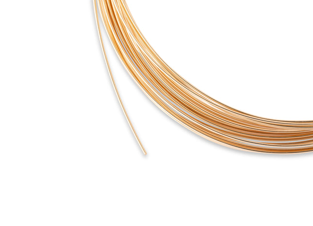 0,6 mm halbharter 14K Gold Filled Draht - albrechtgold