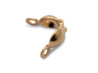 Klappkalotten mit 2 Ösen aus 14K Gold Filled