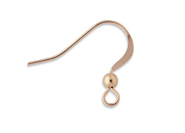 Fischerhaken mit Kugel 14K Gold Filled - albrechtgold