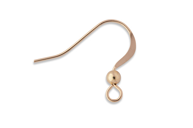 Fischerhaken mit Kugel 14K Gold Filled - albrechtgold