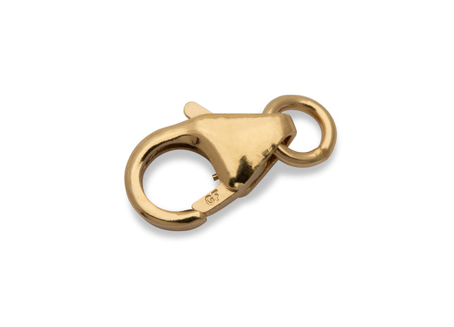 8,2mm Karabinerverschluss mit Biegering 14K Gold Filled - albrechtgold
