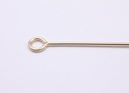 Ösenstift 50 mm x 0,5 mm 14K Gold Filled - albrechtgold