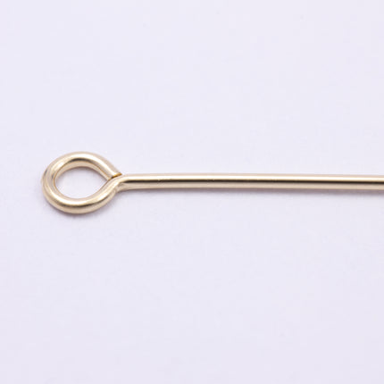 Ösenstift 50 mm x 0,5 mm 14K Gold Filled - albrechtgold