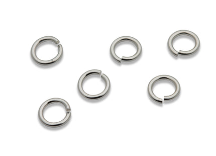 4 mm offene Biegeringe (4,0 x 0,64 mm) 925 Silber - albrechtgold