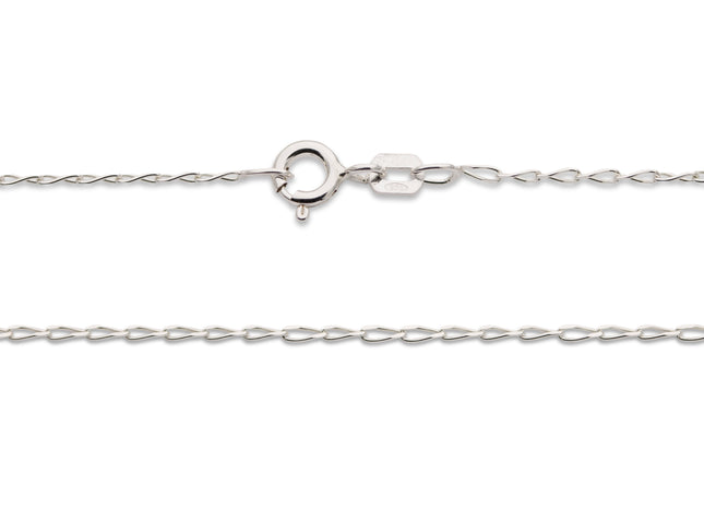 Verdrehte Ankerkette 1,3 mm 925 Silber - albrechtgold