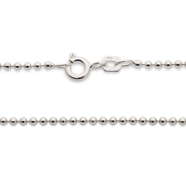 Kugelkette 1,0 mm 925 Silber - albrechtgold